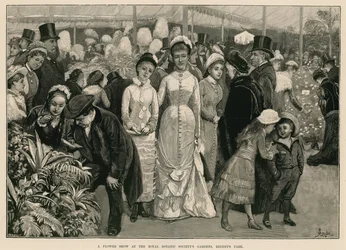 Eine Blumenschau in den Gärten der Royal Botanic Society, Regent