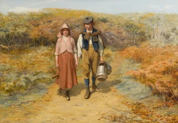 Zu den Feldern trug ich ihre Milchkrüge