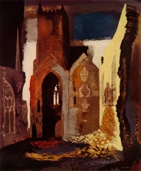 Eine Ruine von John Piper, harmonisierende dekorative Balance, 1949
