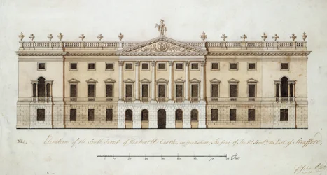 Wentworth Castle, Entwurf für die Südfront, ca. 1760