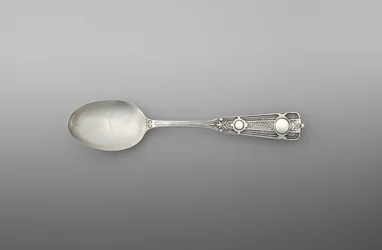 Teelöffel (einer von einem Paar), ca. 1860-90 (Silber)