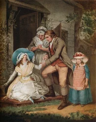 Die reuige Sünderin. Laetitia in Reue findet Trost und Schutz bei ihren Eltern, ca. 1811