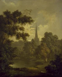 Landschaft mit Figuren