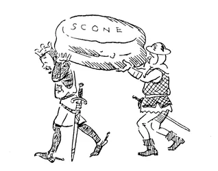König Eduard I. stiehlt den Stein von Scone