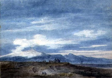 Hirtenhütte am Rand der Pontinischen Sümpfe, zwischen Valetri und Terracina