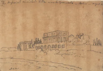 Die Villa des kaiserlichen Ministers in der Nähe des Granabello, Portici, 28. August