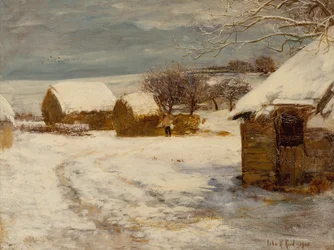 Ein Bauernhof im Winter
