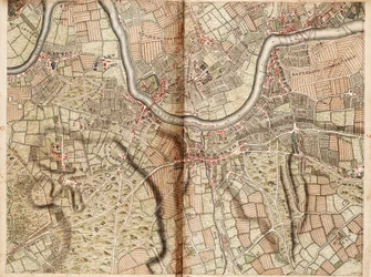Karte von Barnes, Battersea, Putney und Wandsworth