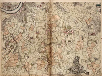 Karte von Vauxhall, Clapham, Peckham und Dulwich