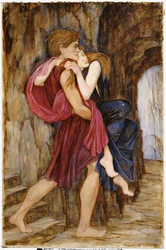 Die Flucht, um 1900