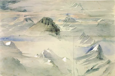 Alpengipfel: Jungfrau und andere