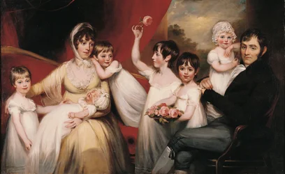 John Lee und seine Familie, um 1800