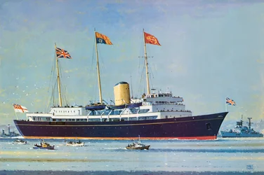 Britannia, schwimmendes Zuhause von Königin Elizabeth II. und Prinz Philip