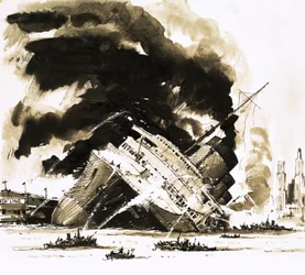 Die großen Dampfer: Das Schiff, das im Dock starb. Die Normandie