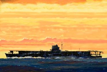 Der japanische Träger Hiryu