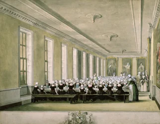 Der Speisesaal der Mädchen des Findelhauses, 1773
