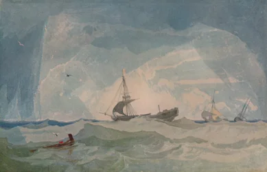 Ein entmasteter Schoner, 1923