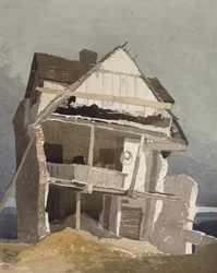Ein zerstörtes Haus, 19. Jahrhundert