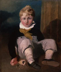 Junge beim Murmelspiel (Henry Cotman) 1808
