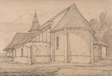 Ostende der Abteikirche St. Paul in Rouen, Normandie