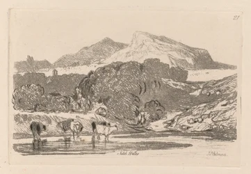 Liber Studiorum: Platte 21, Blick auf Nordwales, 1838