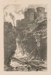 Liber Studiorum: Tafel 29, Harlech Castle, N. Wales