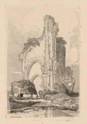 Liber Studiorum: Tafel 35, Wenlock Priory, Salop