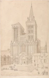 St. Peter in Lisieux, Normandie: Westfassade