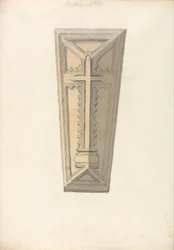 Studie eines Sargdeckels aus einer (?) Norfolk Kirche
