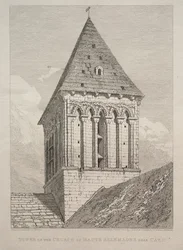 Turm der Kirche von Haute Allemagne bei Caen