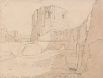 Ansicht des Donjons von Chateau Gaillard, bei Andelys, Normandie