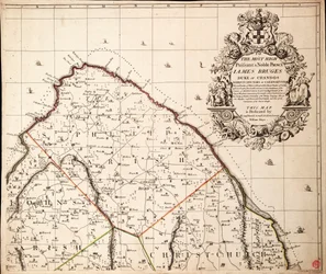 Eine neue und genaue Karte der Insel Barbados in Amerika nach einer Vermessung in den Jahren 1717 bis 1721 von William Mayo