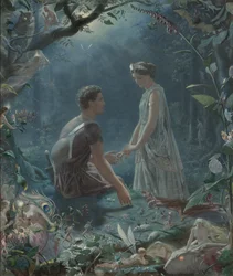 Hermia und Lysander. Ein Sommernachtstraum, 1870