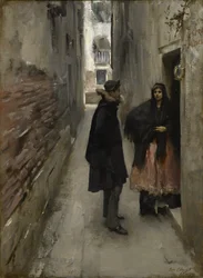 Eine Straße in Venedig, ca. 1880-82