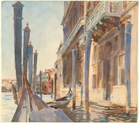 Gondelanlegestellen am Canal Grande, 1904-1907.