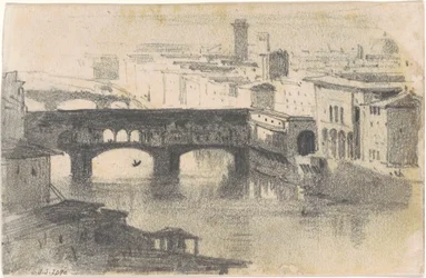Ponte Vecchio, Florenz [recto], 1870-1872