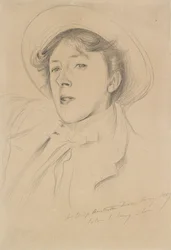 Porträt von Vernon Lee, 1889