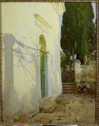 Schatten an einer Wand in Korfu