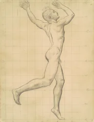 Studie von Apollo für Apollo und Daphne