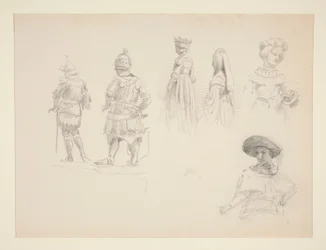 Studie von sechs Figuren