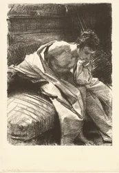 Studie eines sitzenden Mannes