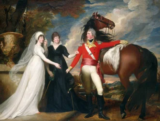 Oberst William Fitch und seine Schwestern Sarah und Ann Fitch, 1800-1801