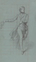 Studie für Captain William George Fairfax für das Gemälde "Der Sieg von Lord Duncan"