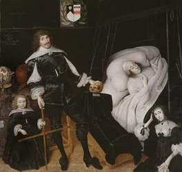 Sir Thomas Aston am Sterbebett seiner Frau