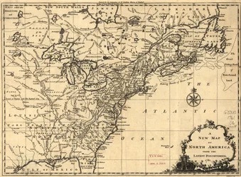 Neue Karte von Nordamerika aus den neuesten Entdeckungen