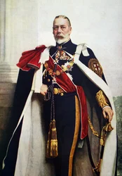 Porträt von George V., Souverän des Hosenbandordens