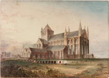 Tynemouth Priory, Außenansicht, vermutliche Restaurierung