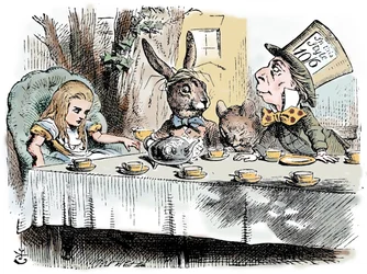 Szene aus Alice im Wunderland von Lewis Carroll