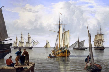 Schiffe in der Themsemündung, 1820