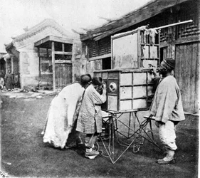 China, das Guckkastenbild, um 1870 (Foto)